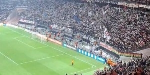 足球最美的样子！法兰克福出局后球迷集体高歌鼓舞球队